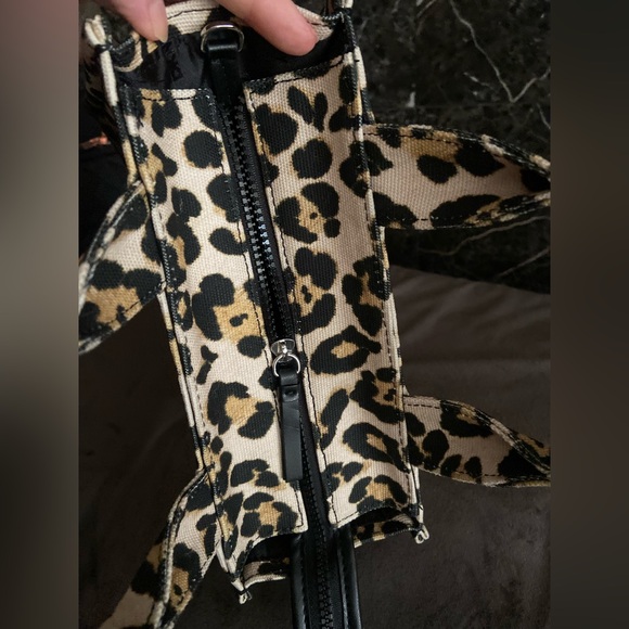 DKNY Black and Tan Leopard Crossbody Bag - Picture 13 of 14